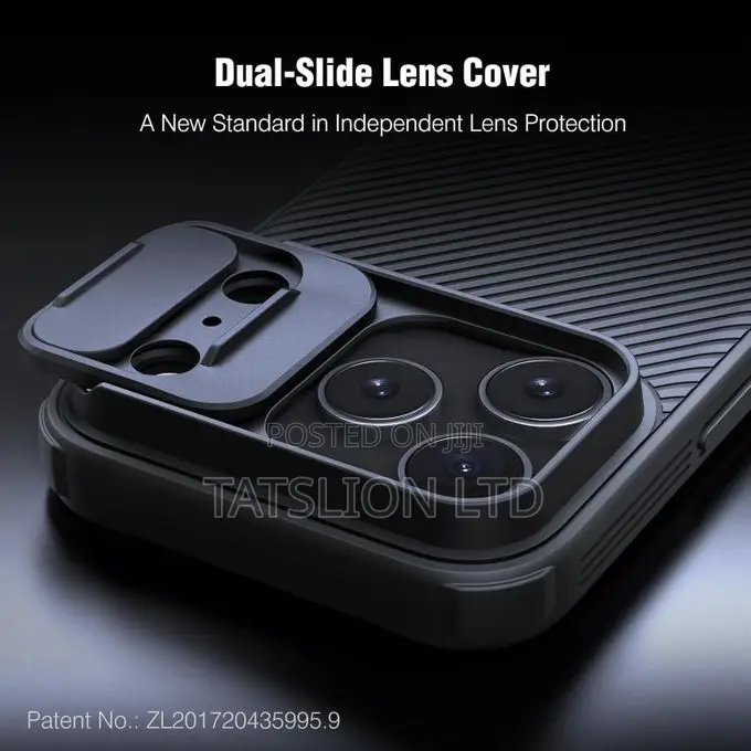 Nilkin for iPhone 18 Pro Max Case With Slide Camera Cover