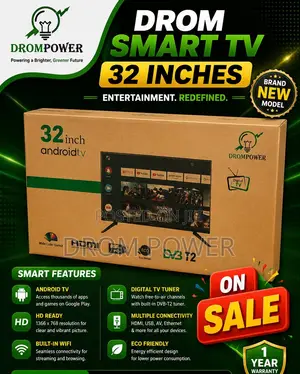 32 Inches Drom Smart Android TV