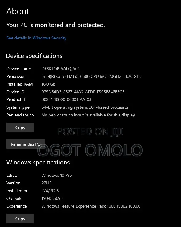 Desktop Computer Asus 16GB Intel Core i5 HDD+SSD 1T