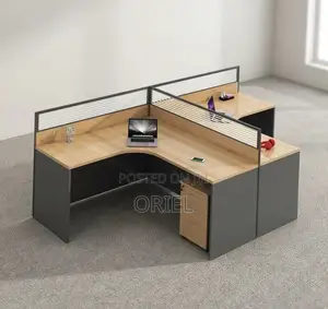 Office Workstation : Curved Office Workstation for 2 People