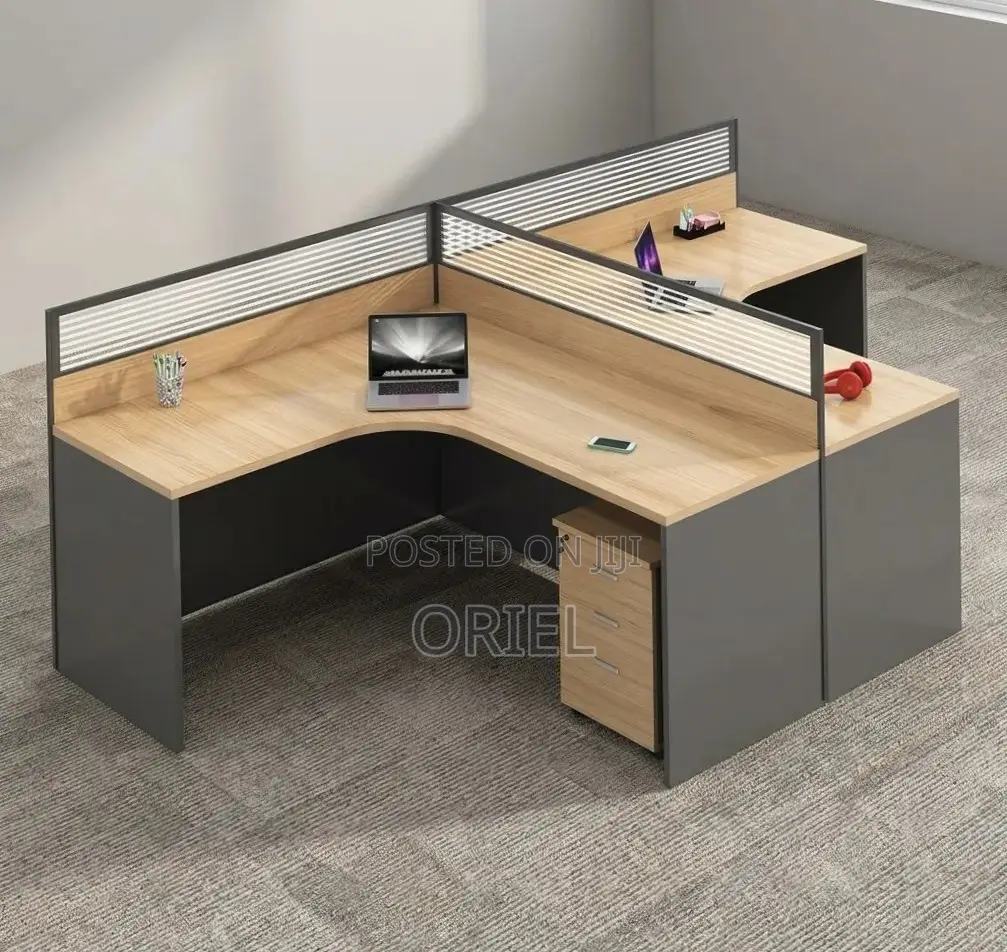 Office Workstation : Curved Office Workstation for 2 People