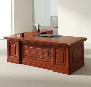 1.8m Executive L-Shaped Mahogany Desk : L-Shaped Mahogany Office Table