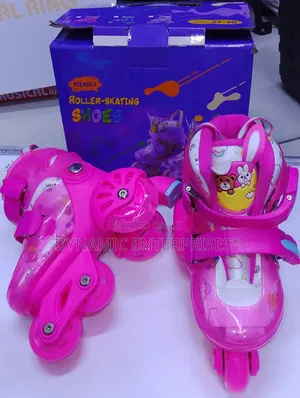 *Adjustable Roller-Skating Shoes Feature a Multi-Wheel Layout and Size