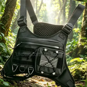 Black Tactical Sports Chest Rig Bag