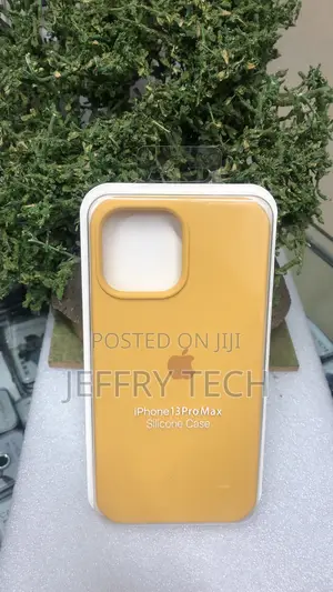 Apple iPhone 13 Pro Max Silicone Case in Bright Marigold Yellow-Orange