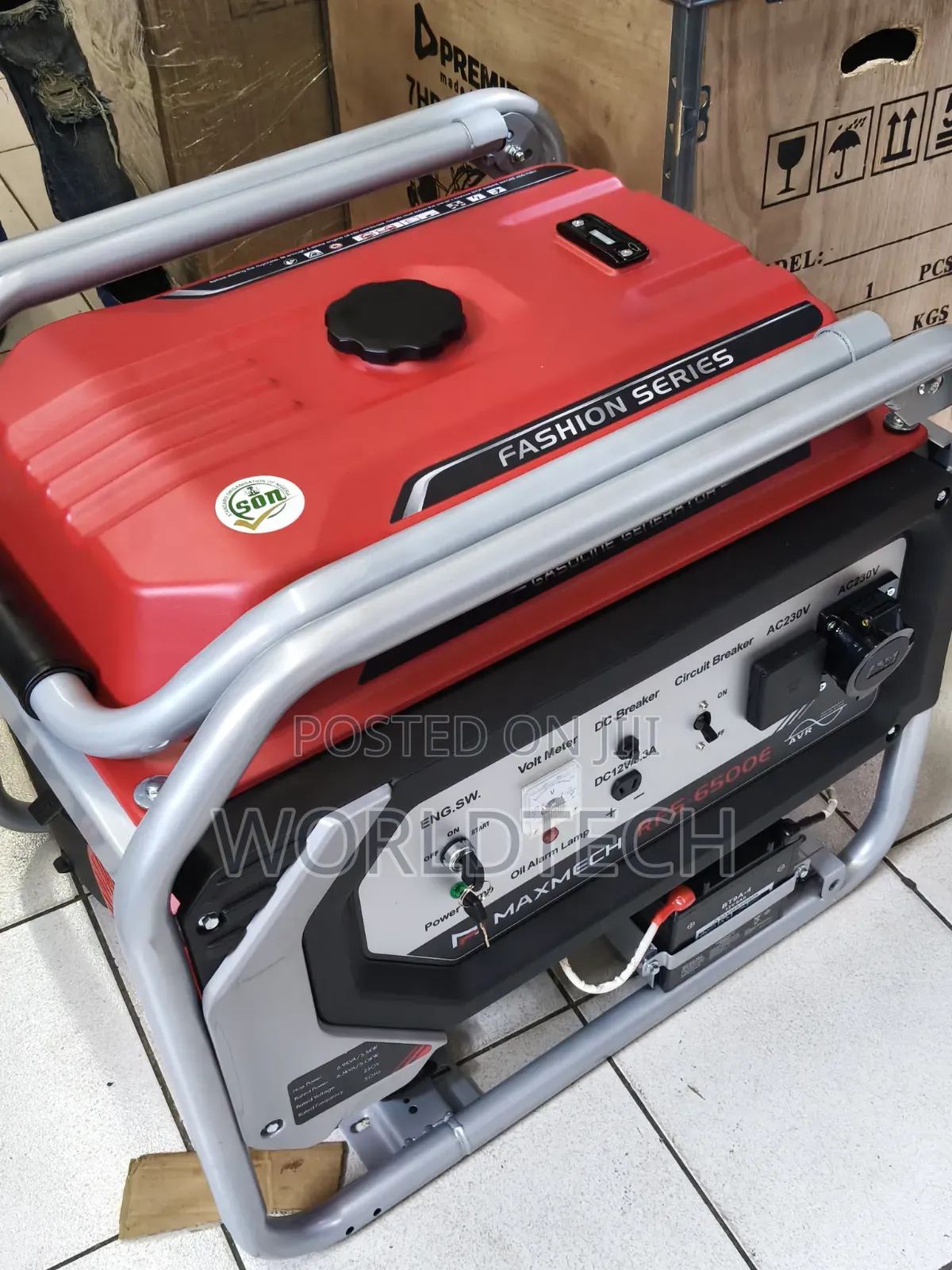 Maxmech 6.3kva Petrol Engine Generator/6.9kva Maximum Petrol Generator