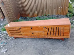 Spacious 6 Feet Wooden TV Stand