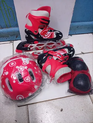 Skates (Red)(unisex) 31-34 (S)