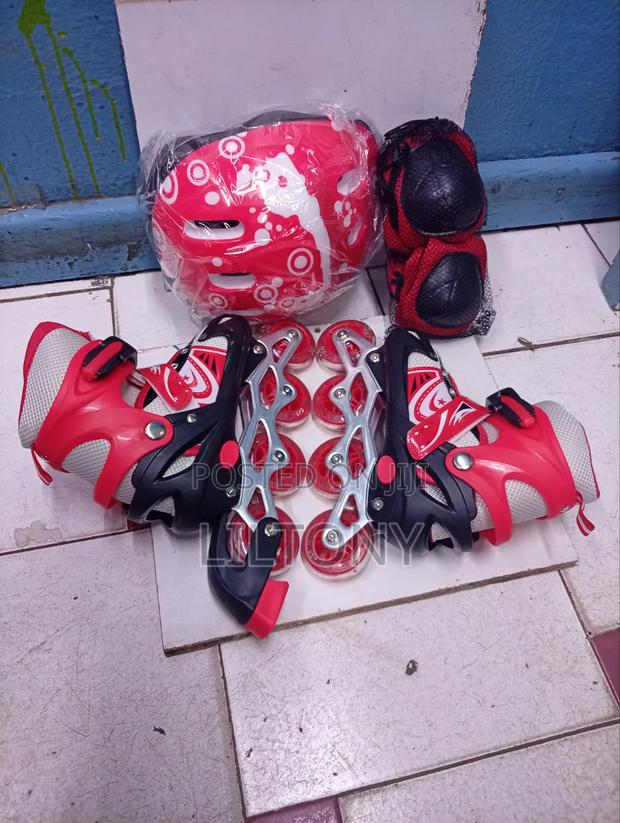 Skates (Red)(unisex) 31-34 (S) - thumbnail 2