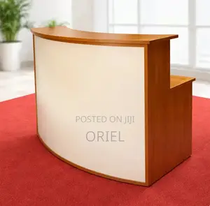 Office Reception Desk : 140CM Curved Reception Table