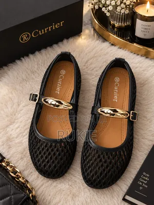 Buckle Mesh Ballerina