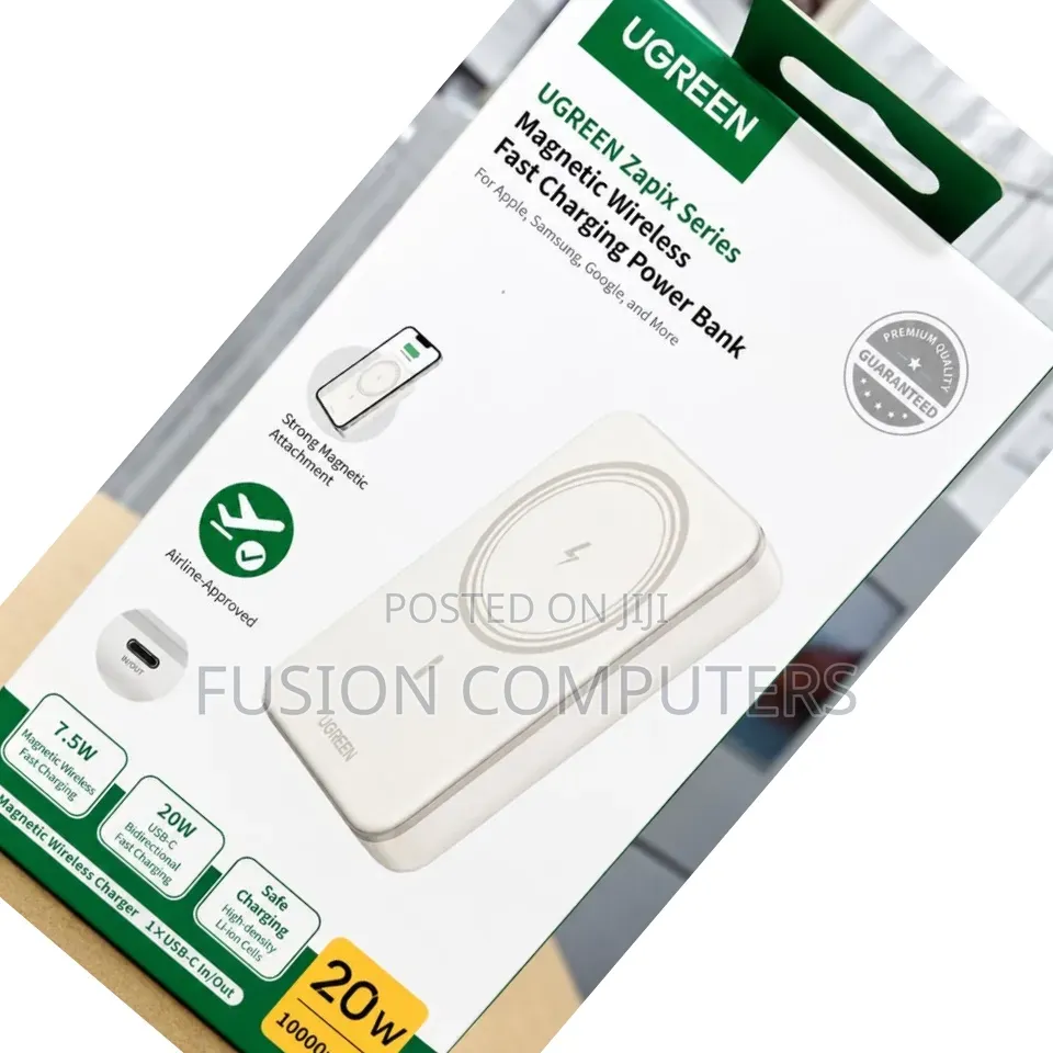 UGREEN MagFlow 10000mAh Magnetic Power Bank (20W)
(Model: PB561