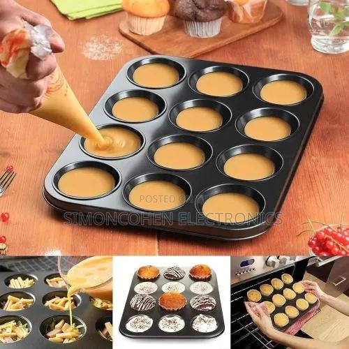 Nonstick 12 Hole Cupcakes Baking Tin Cup Cake Mould - main view