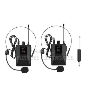 4-Ch UHF Wireless Lavalier Headset Microphone Little Bee Teacher's PA