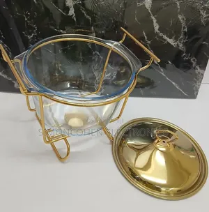 4L Glass Chaffing Dish Soup Pot