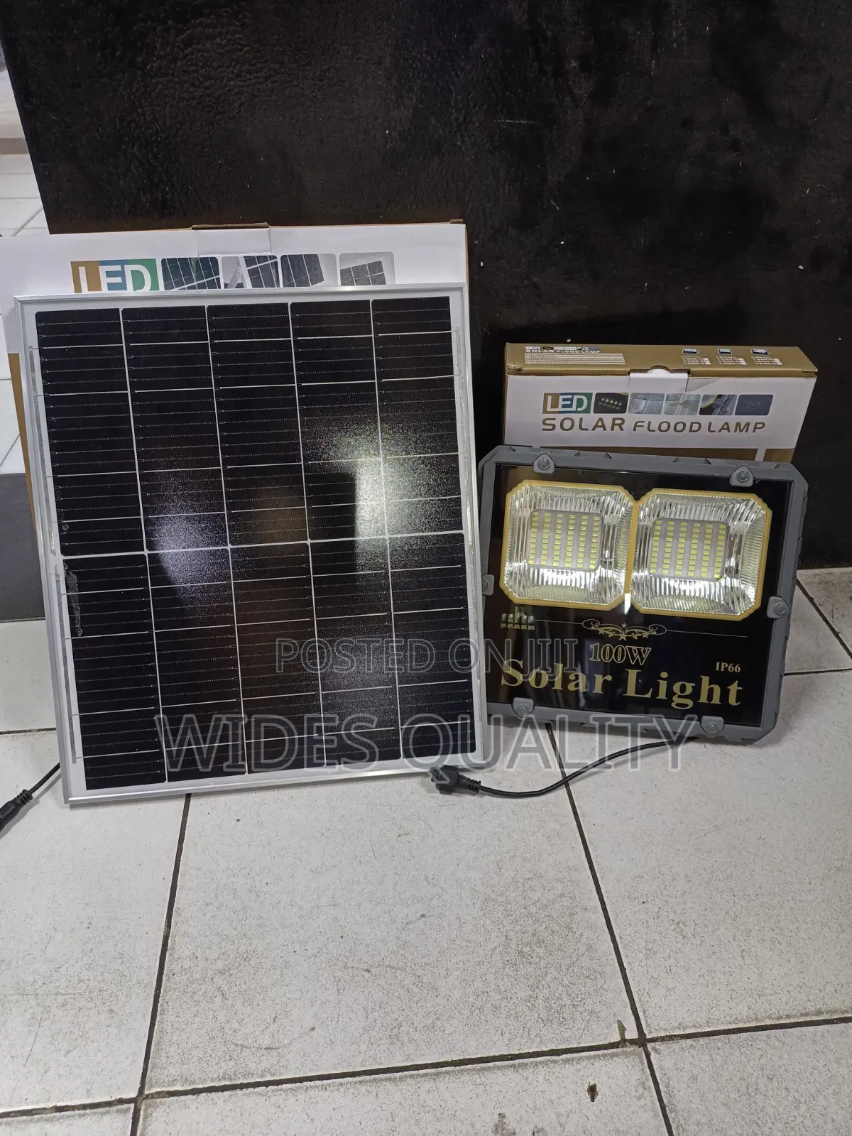 100W Waterproof LED Solar Flood Light