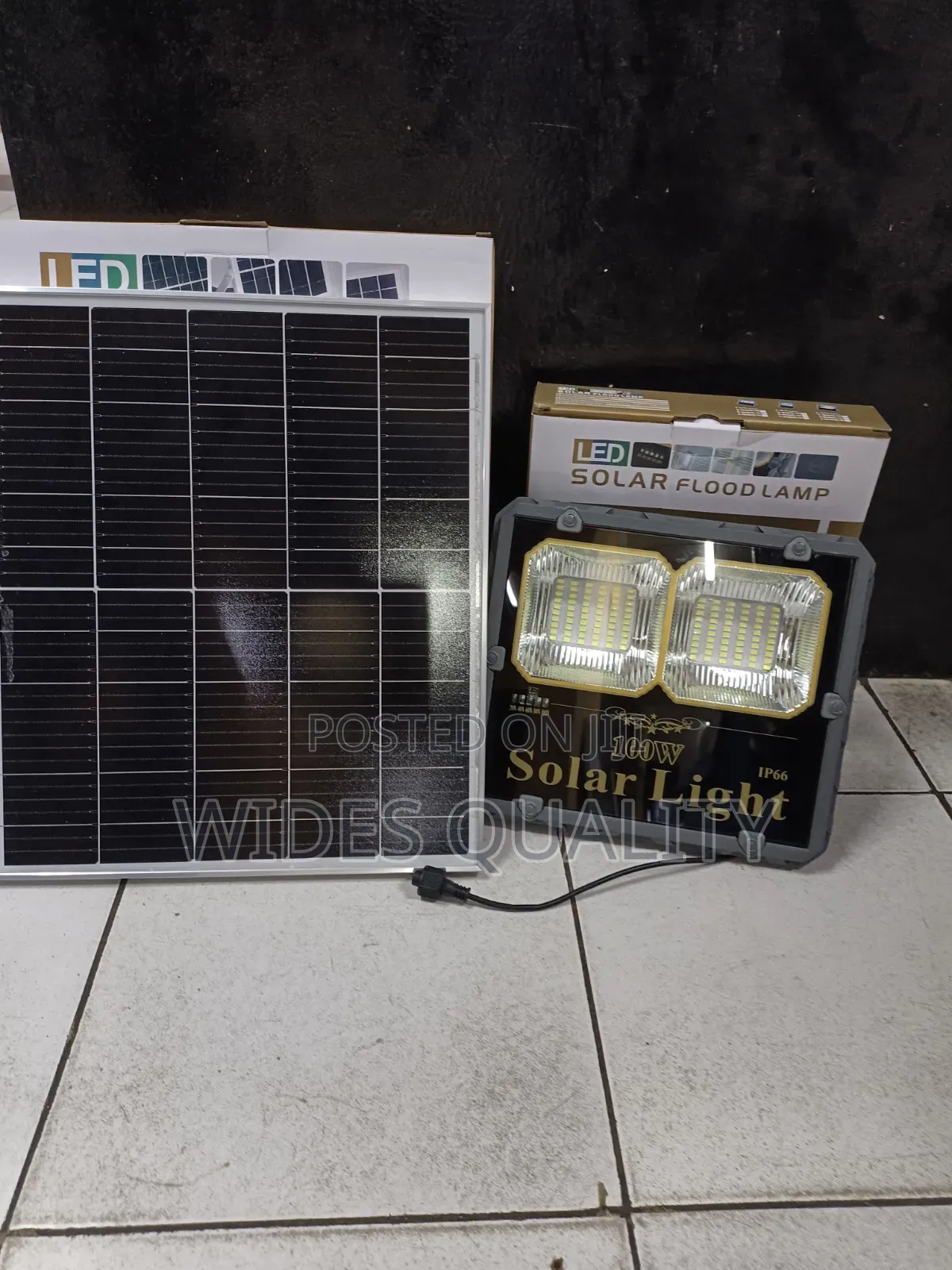 100W Waterproof LED Solar Flood Light