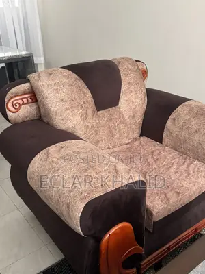 Clean 5-Seater Sofa Set + Solid Wood Coffee Table