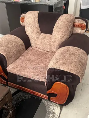 Clean 5-Seater Sofa Set + Solid Wood Coffee Table