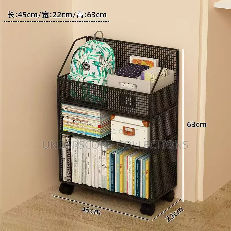 Multipurpose Bookshelf Stand With Wheels