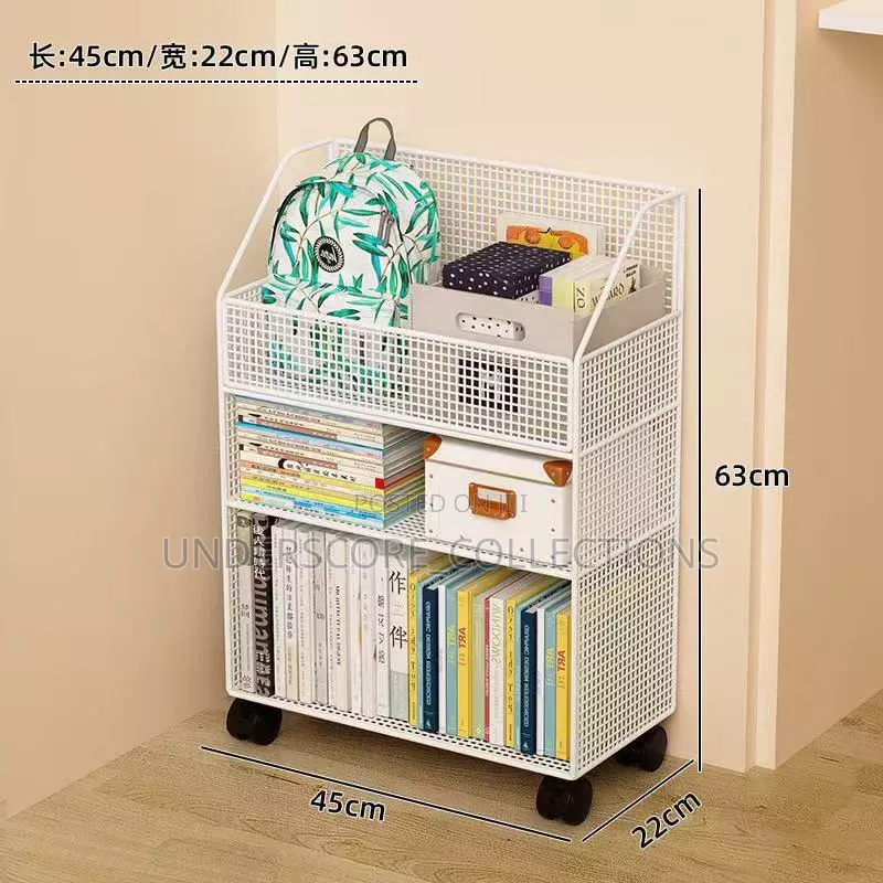 Multipurpose Bookshelf Stand With Wheels