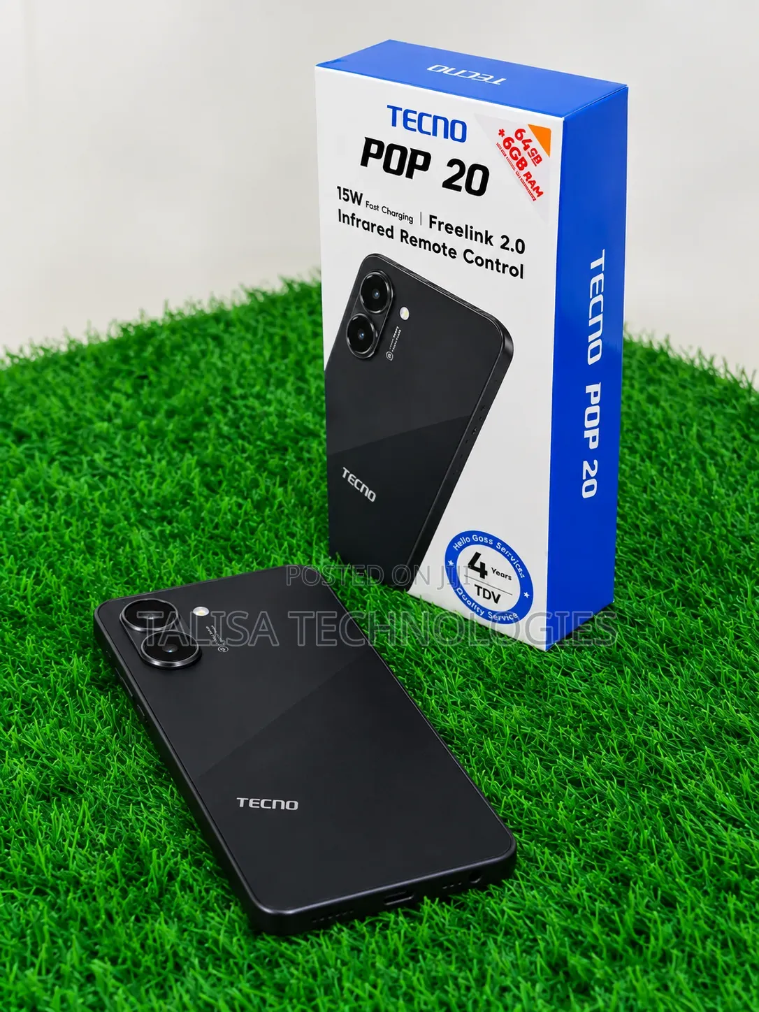 New Tecno Pop 20 64 GB Black
