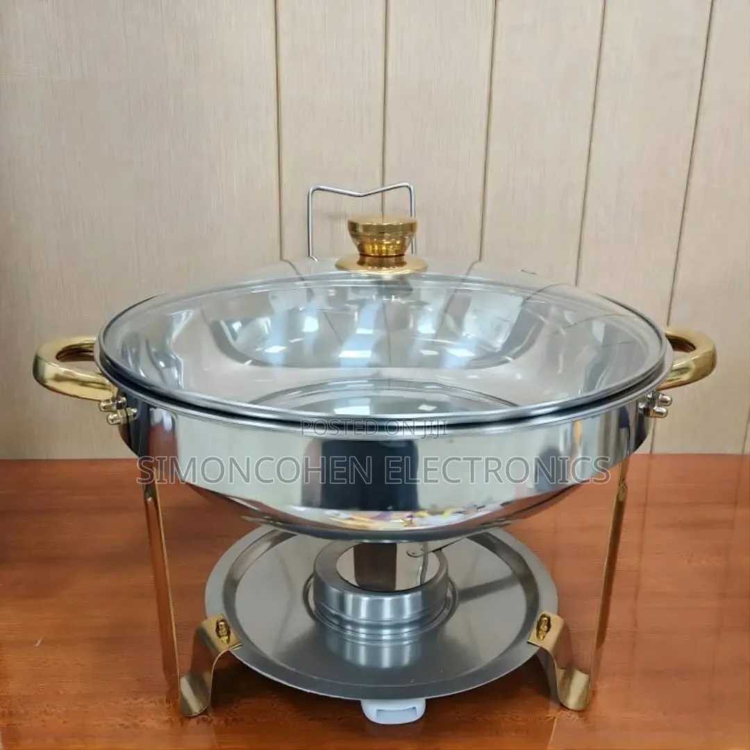 4.5L Stainless Steel Chaffing Dish With Glass Lid