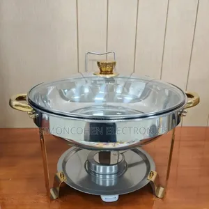 4.5L Stainless Steel Chaffing Dish With Glass Lid