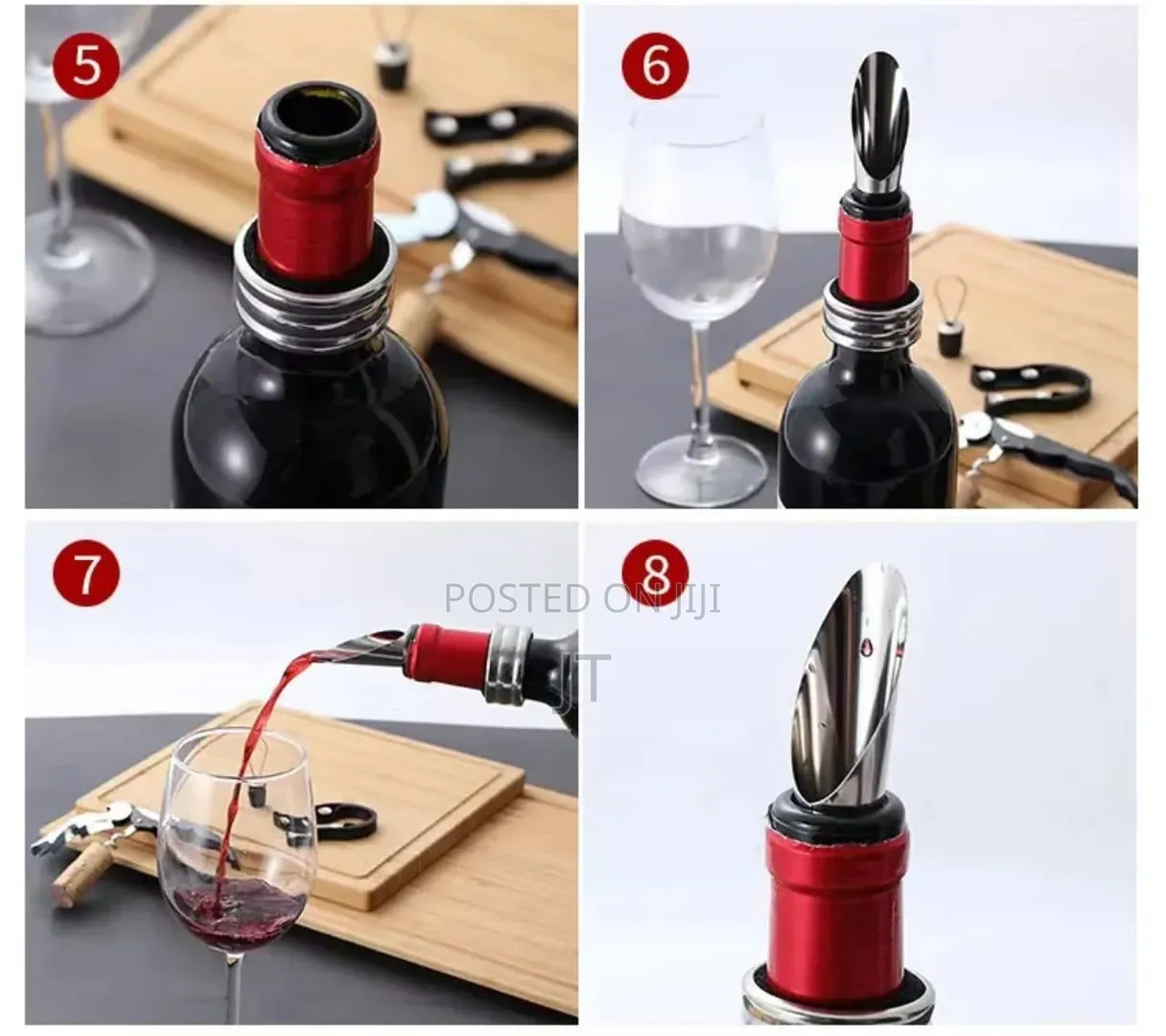5pcs Stainless Steel Wine Bottle Opener