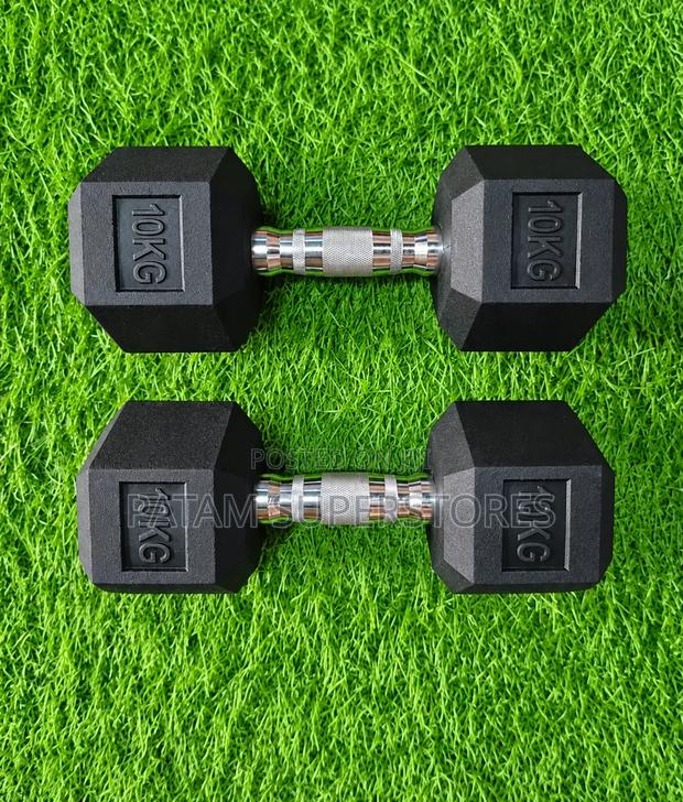 10kgs Hexagon Dumbbell (Pair) - main view