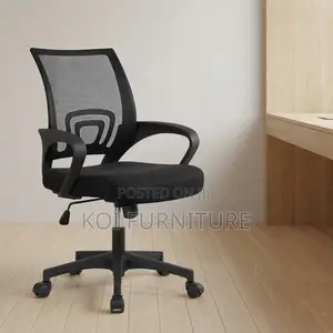 Office Chair; Ergonomical Clerical Mid Backrest Mesh Seat