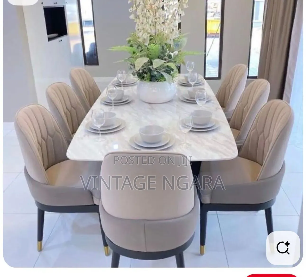 Elegant 6 Seater Dinning Table Set