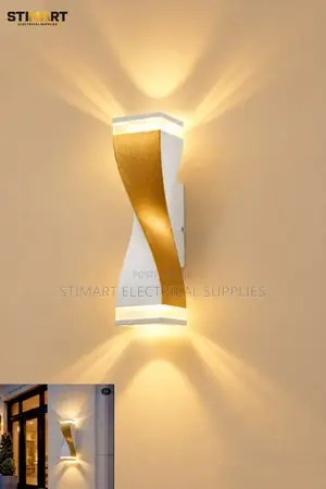 Modern Gold Twist Up - Down LED Wall Light