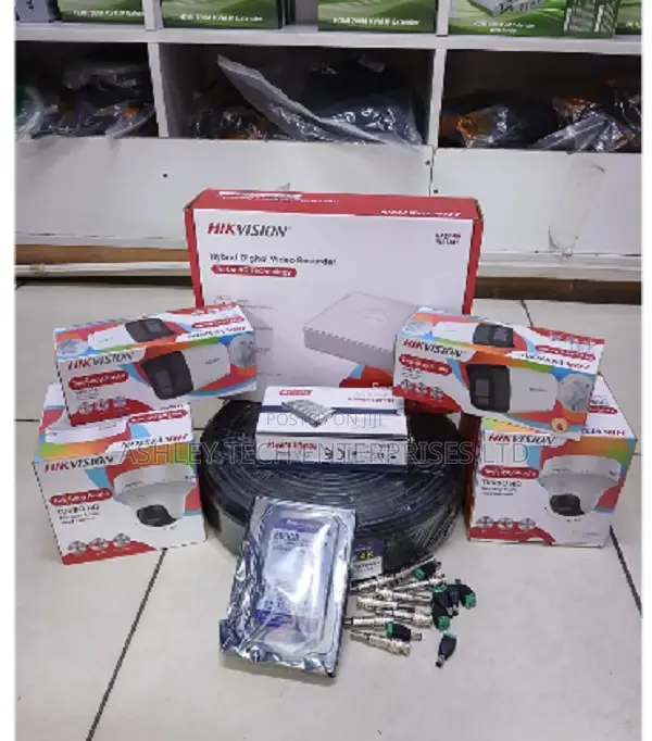 Hikvision 4 Channel Full HD Security Camera Kit – 2-Way Audio