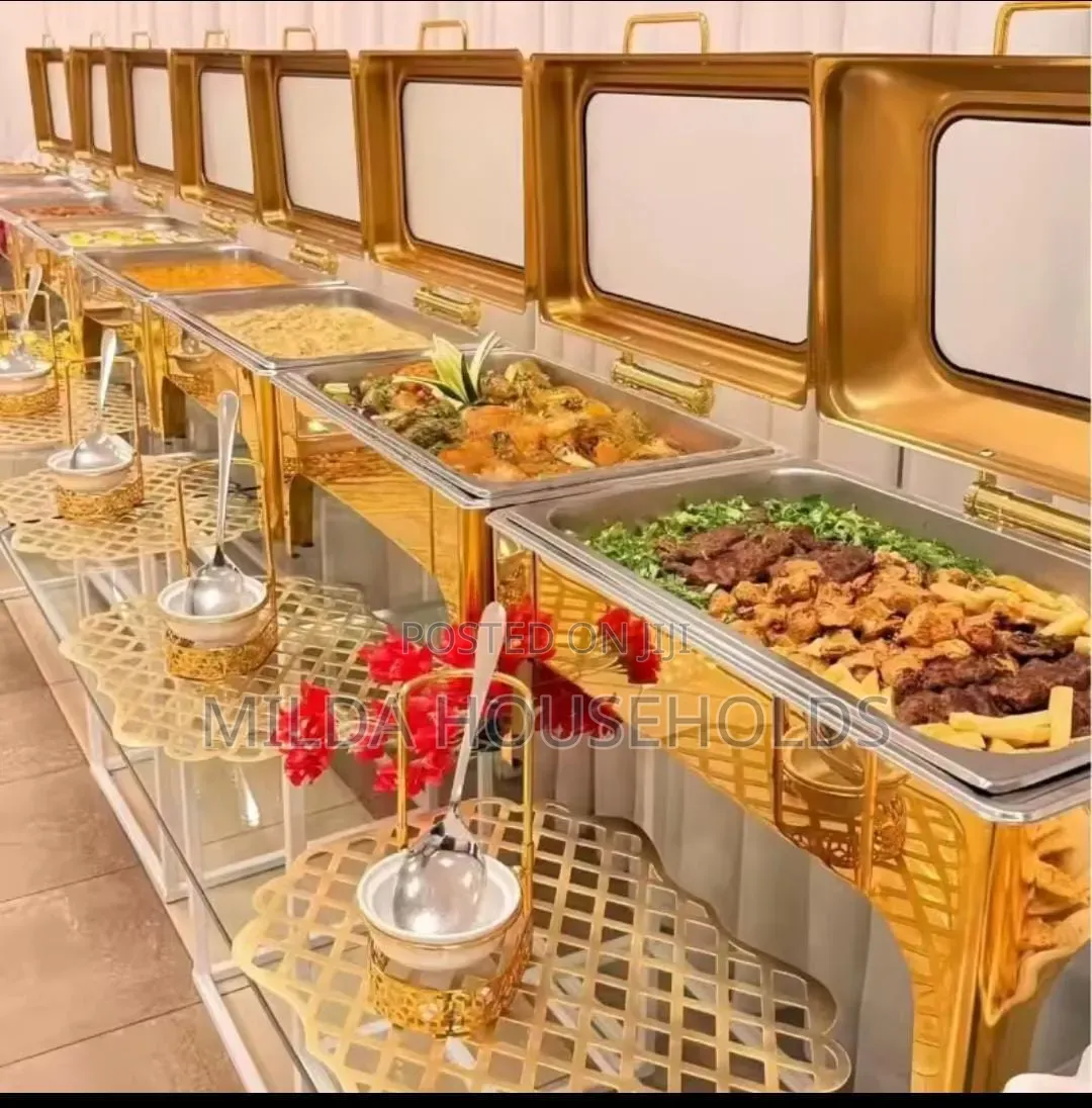 Golden Fancy Elegant Chaffing Dishes