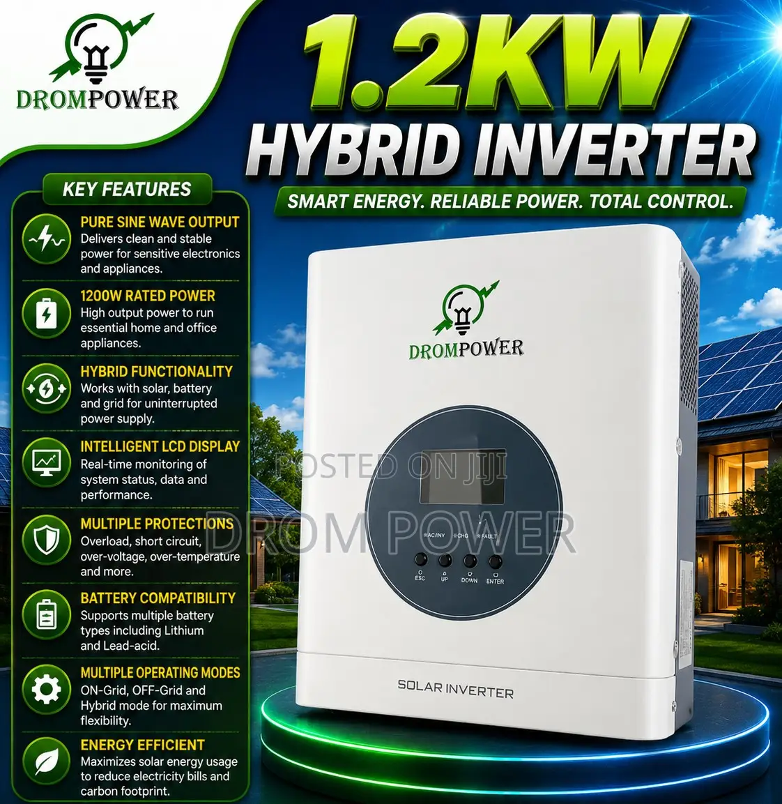 1.2kw Hybrid Smart Inverter