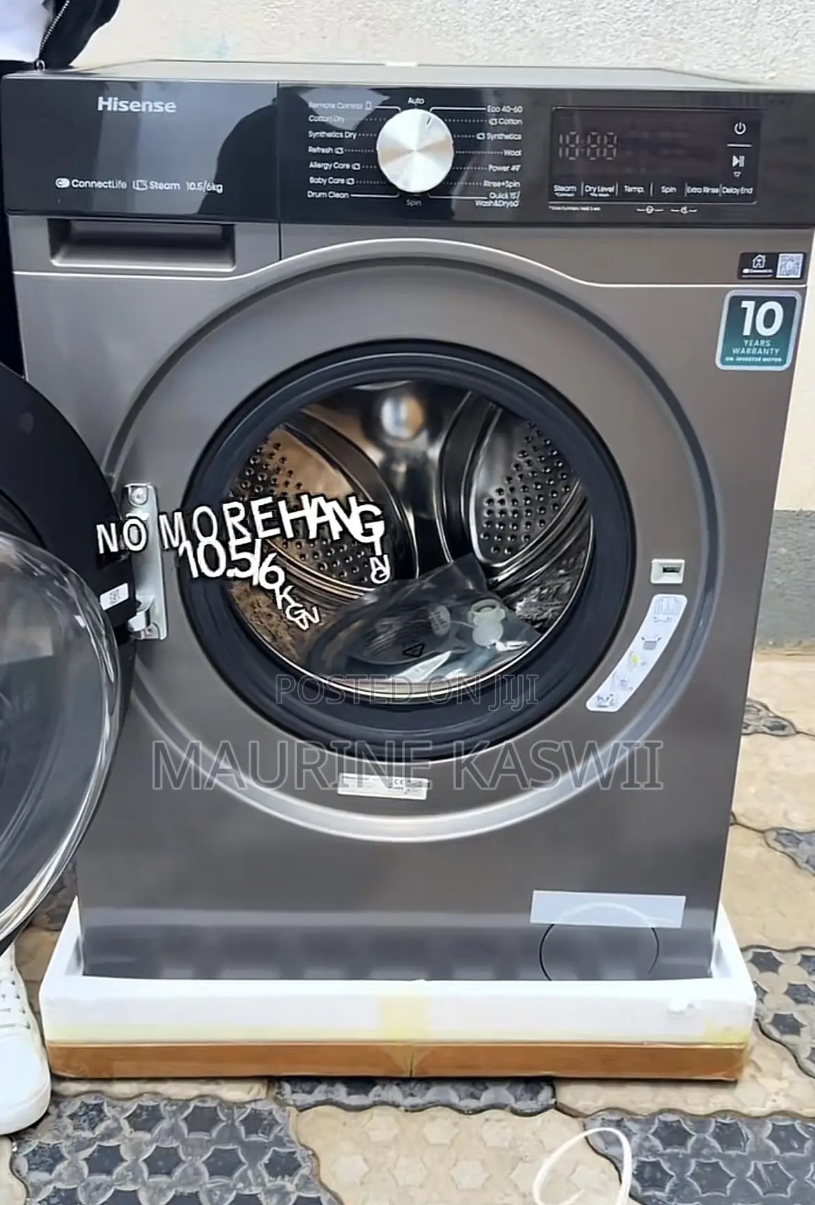Hisense 10.5kg/6kg Full Automatic Front Load