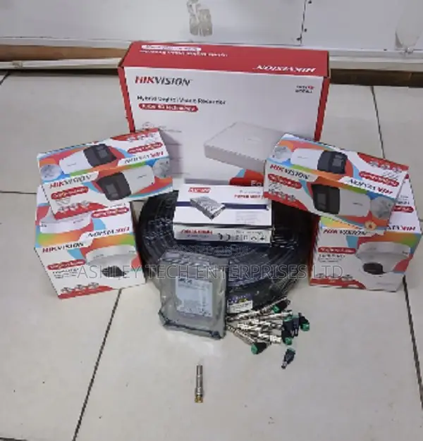 Hikvision 4CH CCTV Surveillance System With HD Audio Cameras