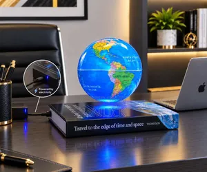 Magnetic Levitation Floating Globe Decorative World Map - GH