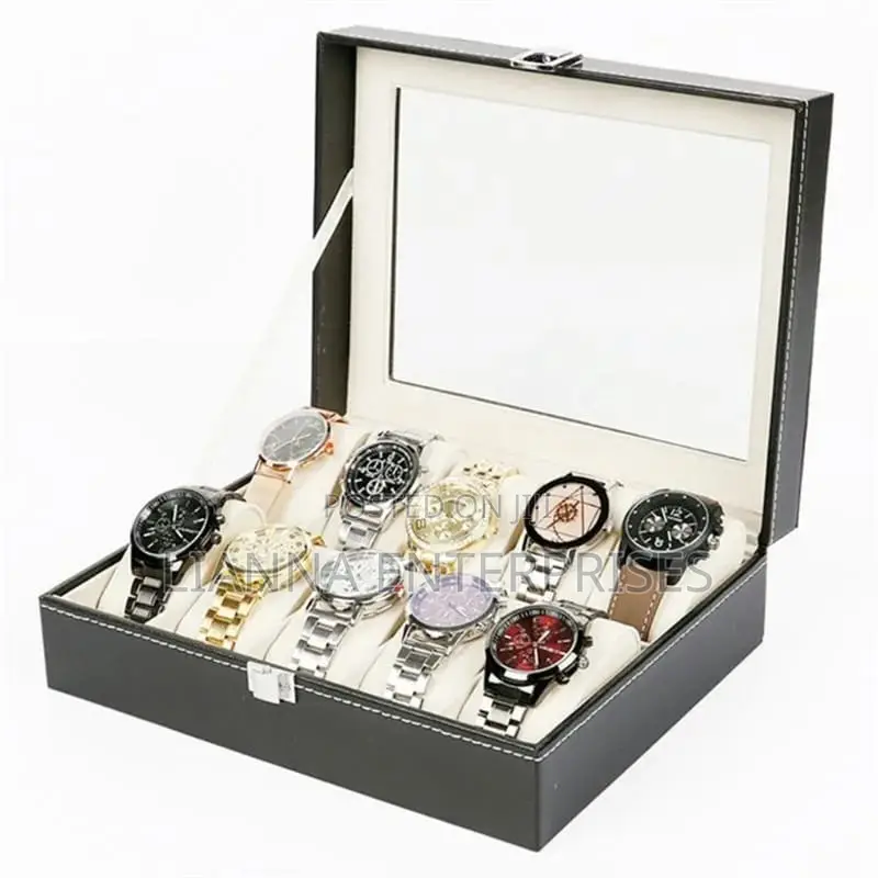 10 Slot Watch Organizer””storage Box””