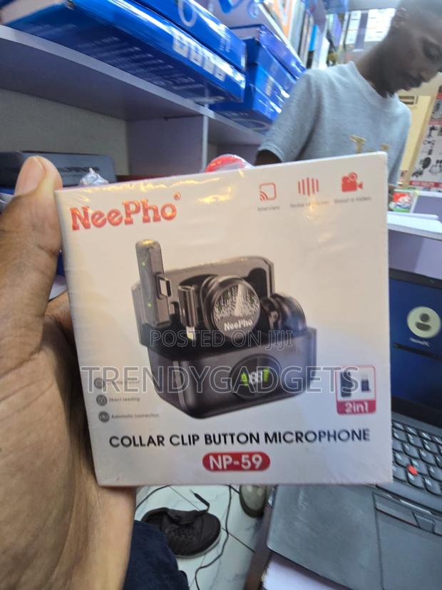 NP-59 2.4GHz Wireless Collar Mic With Digital Display Case - main view