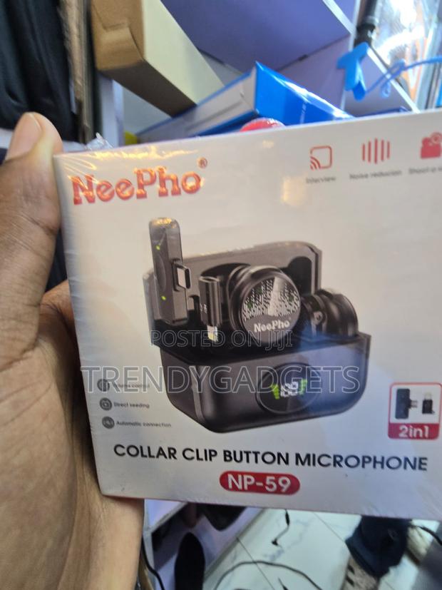 NP-59 2.4GHz Wireless Collar Mic With Digital Display Case - thumbnail 2