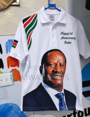 Raila Odinga Memorial Polo Shirt White – Anniversary Design
