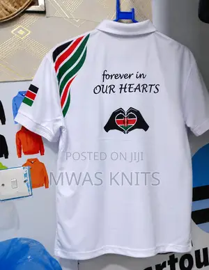 Raila Odinga Memorial Polo Shirt White – Anniversary Design