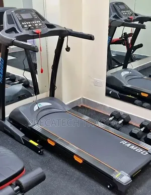 Treadmill With Auto Incline, Massager, Twister Dumbbells