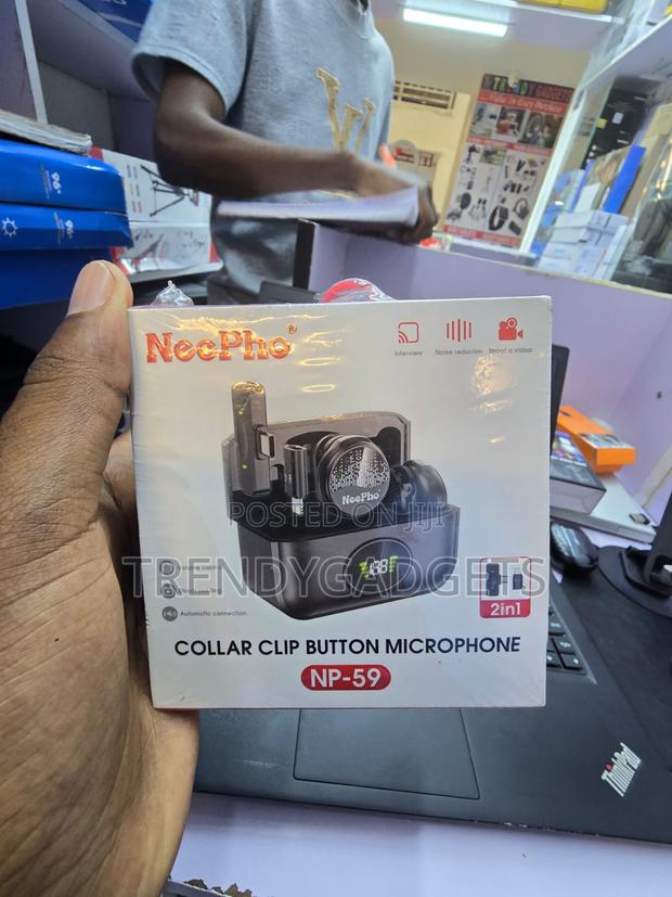 NP-59 Wireless Condenser Mic 20-30m Range Type-C iOS Compatible - thumbnail 2