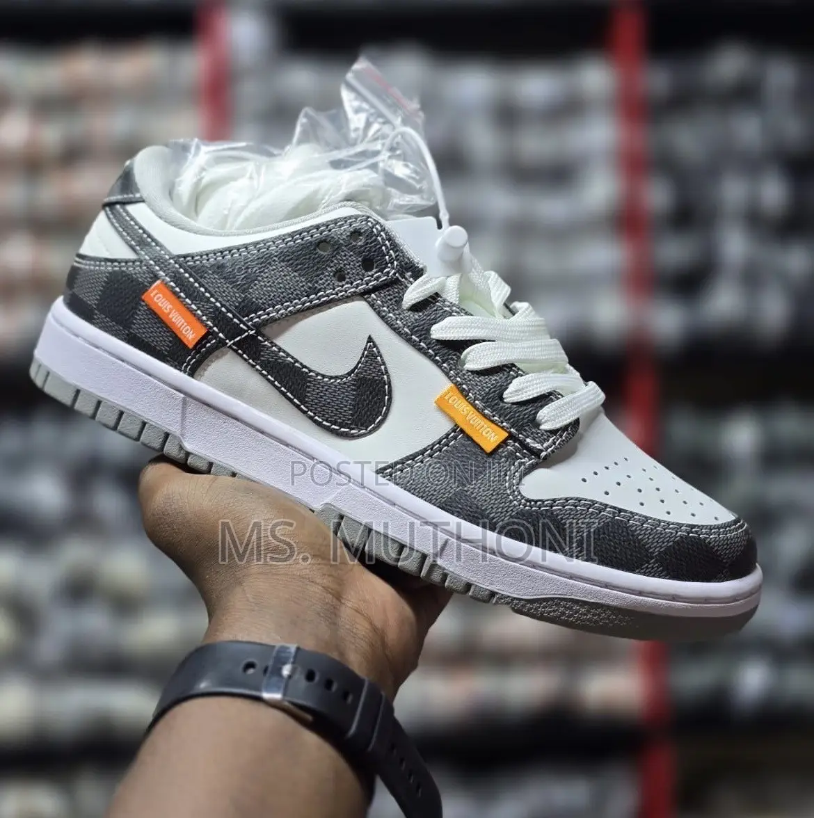 Unisex Louis Vuitton X Nike Dunk Low "Luxury Grey Size 38-45
