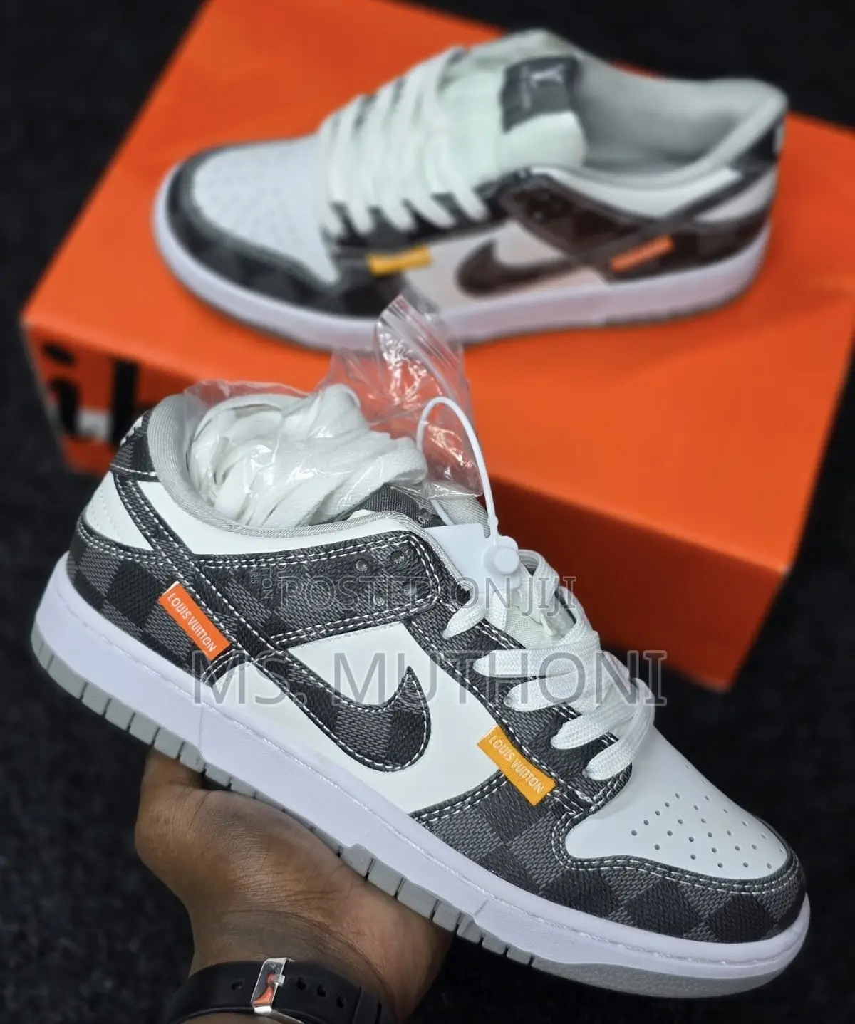 Unisex Louis Vuitton X Nike Dunk Low "Luxury Grey Size 38-45