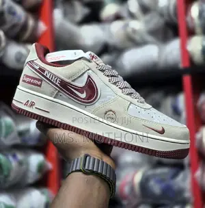 Nike Air Force 1 Low X Dior Maroon Beige