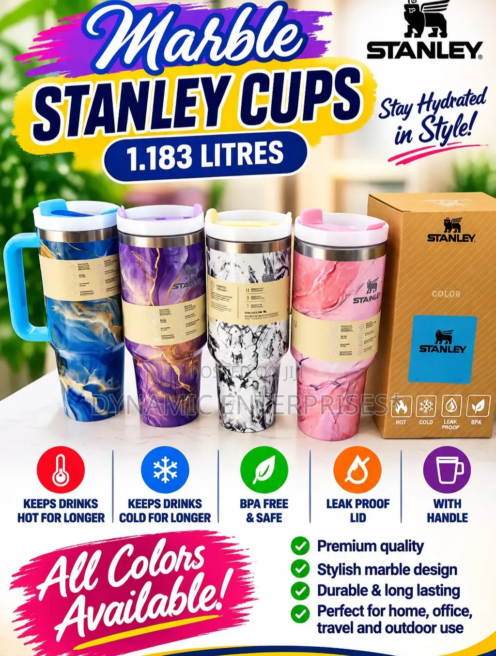 Marble Stanley Cups